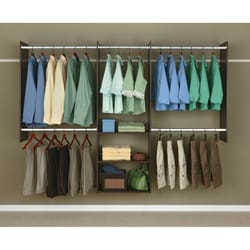 Easy Track 72 in. H X 14 in. W X 96 in. L Wood Deluxe Starter Closet Kit