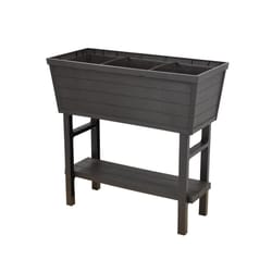 Polymer Outdoor Products 31 in. H PP Plastic Elevated Garden Box Brown