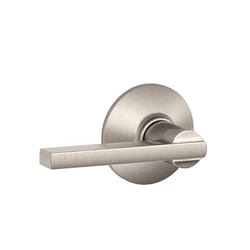 Schlage F Series Latitude Satin Nickel Passage Lever 1-3/4 in.