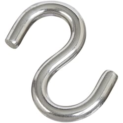 National Hardware Silver Stainless Steel 2.5 in. L Open S-Hook 145 lb 1 pk