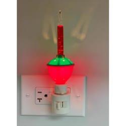 Celebrations Incandescent C-Type Green/Red 1 ct Novelty Christmas Light Bulbs 0.08 ft.
