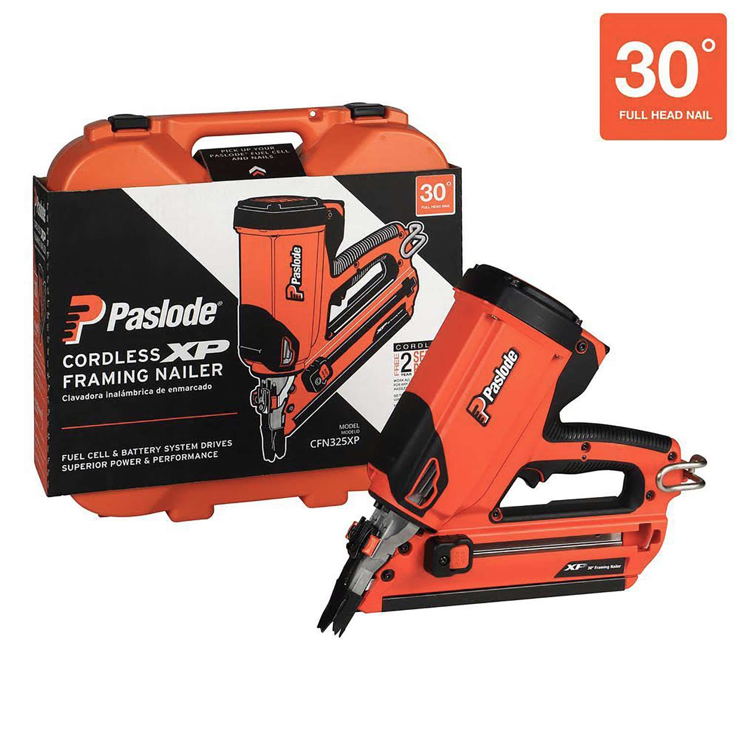 Paslode XP Cordless 30 deg Framing Nailer Kit Battery Charger