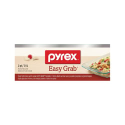 Pyrex 13-3/4 in. W X 7-3/4 in. L Oblong Dish Clear