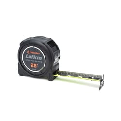 Crescent Lufkin 25 ft. L X 1-3/16 in. W Control Series Black Blade Tape Measure