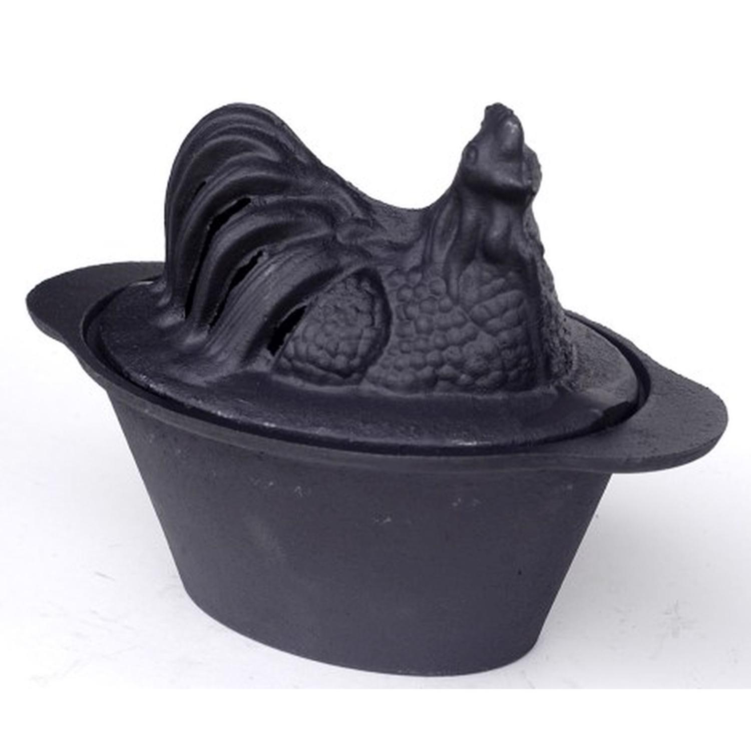 US Stove Black Natural Iron Cast Iron Chicken Steamer Sansujyuku sansujyuku.com