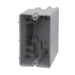 Madison Electric Smart Box Rectangle PVC Electrical Box Gray