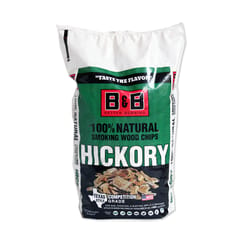 B&B Charcoal All Natural Hickory Wood Smoking Chips 180 cu in