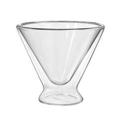 OGGI 10 oz Clear Borosilicate Glass Martini Glass