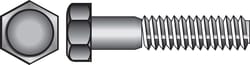 HILLMAN 3/8 in. D X 1-1/4 in. L Zinc Plated Steel Hex Bolt 100 pk