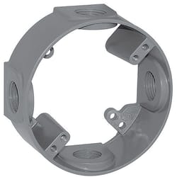 Sigma Engineered Solutions New Work 16.5 cu in Round Metallic Extension Ring Gray