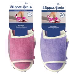 Evri Slipper Genie Microfiber Cleaning Slippers 5 in. W X 12 in. L 1 pk