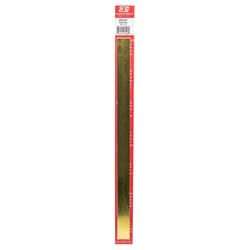 K&S 0.064 in. X 3/4 in. W X 12 in. L Mill Brass Metal Strip