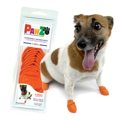 PawZ Orange Dog Boots Extra Small