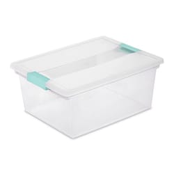 Sterilite 2.4 cu ft Assorted Clip Storage Box 6.25 in. H X 11 in. W X 14 in. D Stackable