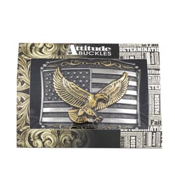 Montana Silversmiths Soaring Liberty Gold/Silver Belt Buckle