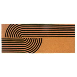 Entryways 60 in. W X 24 in. L Black/Brown Concentric Coir Door Mat