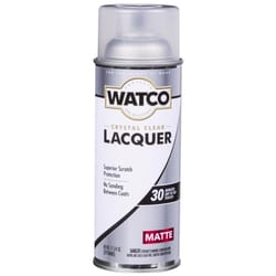 WATCO Matte Crystal Clear Oil-Based Alkyd Wood Finish Lacquer Spray 11.25 oz
