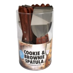 R&M International Corp 7.5 in. L Cookie Spatula Brown/Silver 24 pc