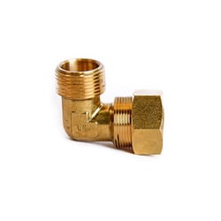 ATC 7/8 in. Compression X 3/4 in. D MPT Brass 90 Degree Street Elbow
