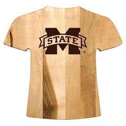 Baseball BBQ 16 in. L X 17 in. W X 1 in. Maple NCAA Mississippi State Cutting Board