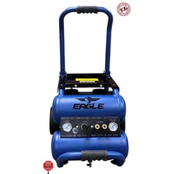 Eagle Silent 5.5 gal Horizontal Portable Air Compressor 125 psi 2 HP