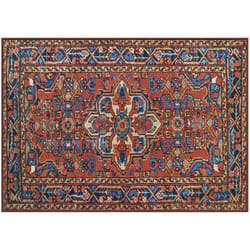 Gel Pro NeverMove Esther 24 in. W X 34 in. L Vintage Red Tribal Polyester Floor Mat