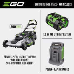 EGO Power+ 800 Series LM2135SP 21 in. 56 V Battery Self-Propelled Lawn Mower Kit (Battery & Charger) W/ 7.5 AH BATTERY