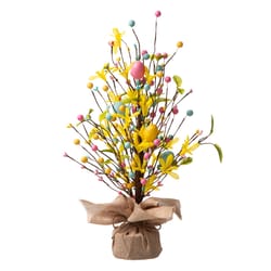 Glitzhome Easter Egg Table Tree Cement/Foam/Iron/PE/Paper 1 pc