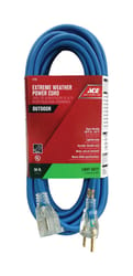 Ace Outdoor 50 ft. L Blue Extension Cord 16/3 SJOW