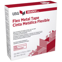 USG Beadex 100 ft. L X 2 1/16 in. W Reinforced Metal White Self Adhesive Flex Tape