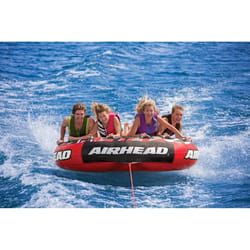 Airhead MEGA SLICE PVC Inflatable Red Tapered Towable Tube 100 in. W