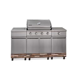 TYTUS 4 Burner Liquid Propane Grill Silver