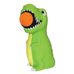 Hog Wild T-Rex Popper Toy Foam Green/Orange 7 pc