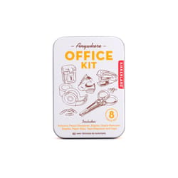 Kikkerland 4 in. H X 1 in. W Anywhere Office Kit White