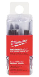 Milwaukee SWITCHBLADE Hardened Steel Wood Chiseling Replacement Switchblade 1-3/8 in. L 15 pc