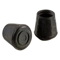 Shepherd Hardware Rubber Leg Tip Black Round 4 pk