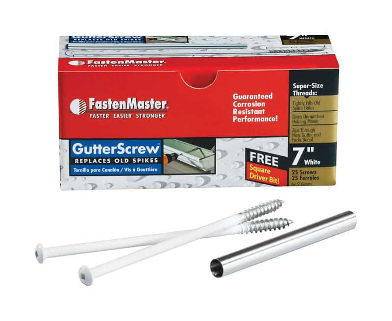 FastenMaster No. 3 X 7 in. L Square Round Head Coarse Gutter Screws Mfr