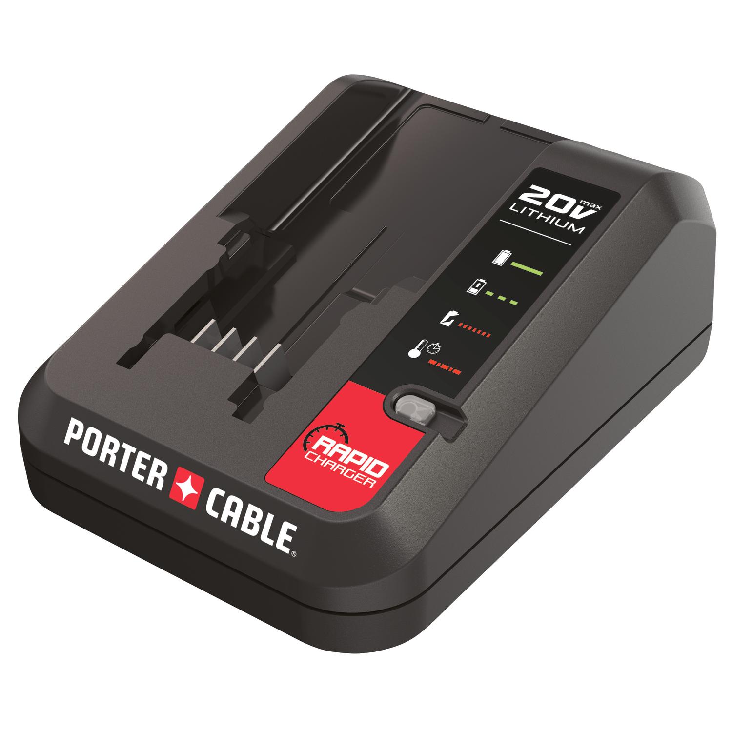Porter Cable 20 V Lithium Ion Battery Charger 1 pc Mfr PCC692L Ace Hardware