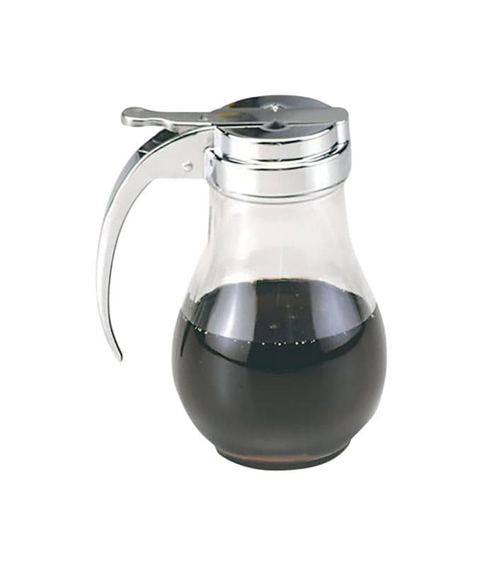 Norpro Glass Sugar Dispenser with Stainless Steel Flip-Top - Thumbnail 2
