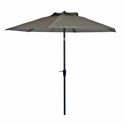 Living Accents Rochdale 9 ft. Tiltable Brown Patio Umbrella