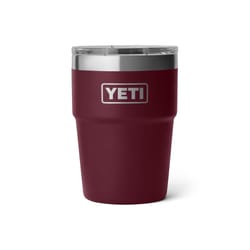 YETI Rambler 16 oz Wild Vine Red BPA Free Stackable Vacuum Insulated Tumbler