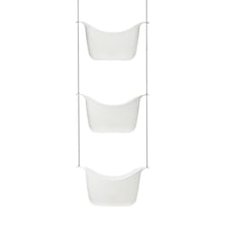 Umbra Bask 36 in. H X 11 in. W X 5 in. L White Shower Caddy