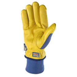 Wells Lamont HydraHyde Men's Cold Weather Work Gloves Yellow/Blue XXL 1 pk