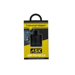 A.S.K 215 Black Wall A+C Adapter For Universal