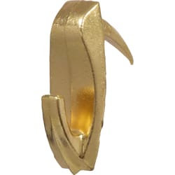 HILLMAN WallBiter Brass-Plated Gold Large Picture Hook 60 lb 3 pk