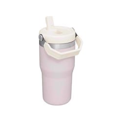 Stanley IceFlow 20 oz Rose Quartz BPA Free Double-wall Vacuum Insulated Straw Tumbler