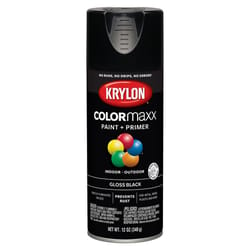 Krylon ColorMaxx Gloss Black Paint + Primer Spray Paint 12 oz