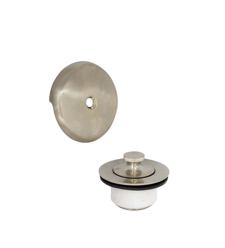 Danco Brushed Nickel Round Brass Lift and Turn Tub Drain Trim Kit - Ace ...