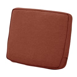 Classic Accessories Montlake Heather Henna Red Polyester Back Cushion 20 in. H X 4 in. W X 25 in. L