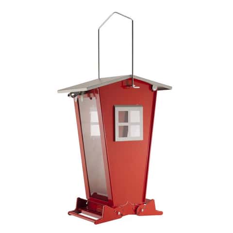 Audubon Snack Shack Wild Bird 7 lb. Steel Squirrel-Resistant Bird Feeder 2 ports
